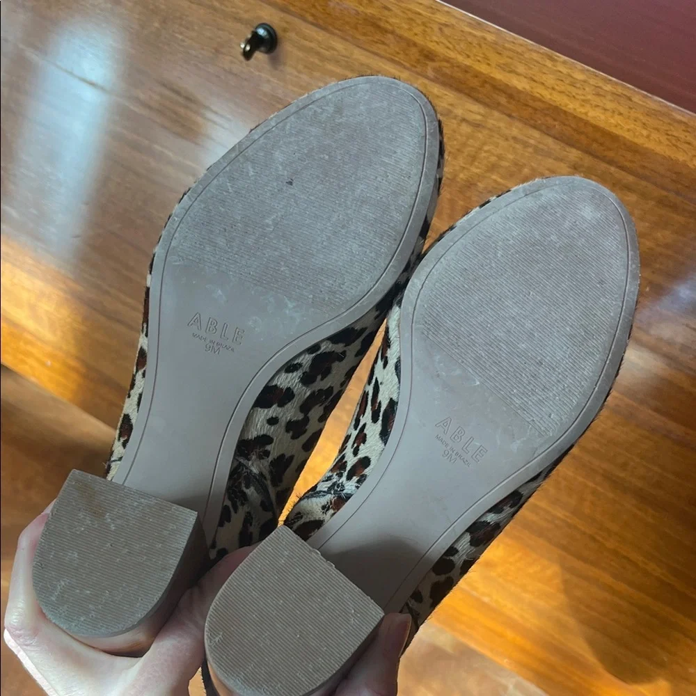 Worn once Able Leopard Print leather Ankle Boots - Picture 10 of 15
